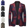 Мужской весенний деловой социальный костюм пиджак мужской однобортный тонкий мужской жаккардовый блейзер пальто
