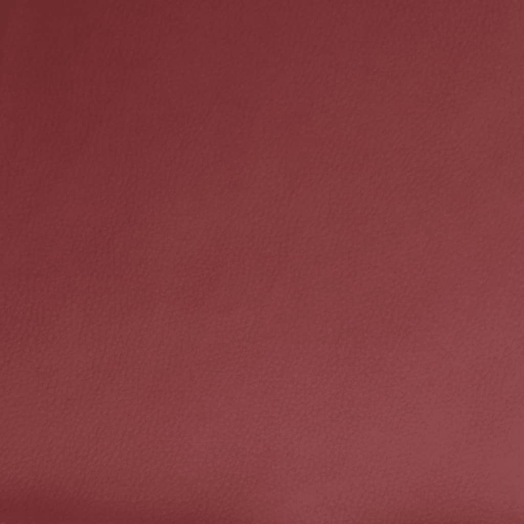 Electric Massage Chair Burgundy Faux Leather