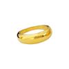 Minimalist Glossy Curved Women's Ring, 18K Gold-Plated Stainless Steel - European & American Trendy Jewelry