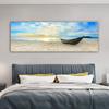 Sea Beach Boat Posters and Prints Canvas Painting Sunset Landscape Cuadros Wall Art Pictures for Living Room Home Decor No Frame