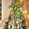 Large Green Bow Christmas Bow Ribbon Tree Topper Christmas Decorations  New Year Party