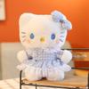 Hello Kitty Plush Toy With Checkered Dress And Bow Decor For Collectors And Kids