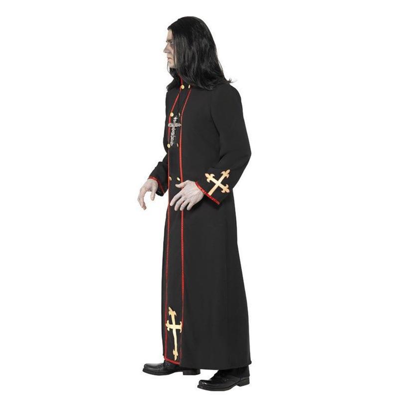 Medieval Costume Men's Wizard Priest Priest Priest Priest Robe Suit