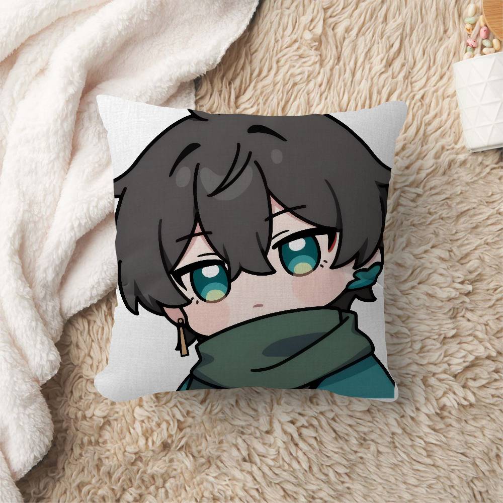 Anime Honkai Star Rail Dan Heng Cushion Cover Car Throw Pillow Case For Sofa Car Christmas Gift xcm xcm