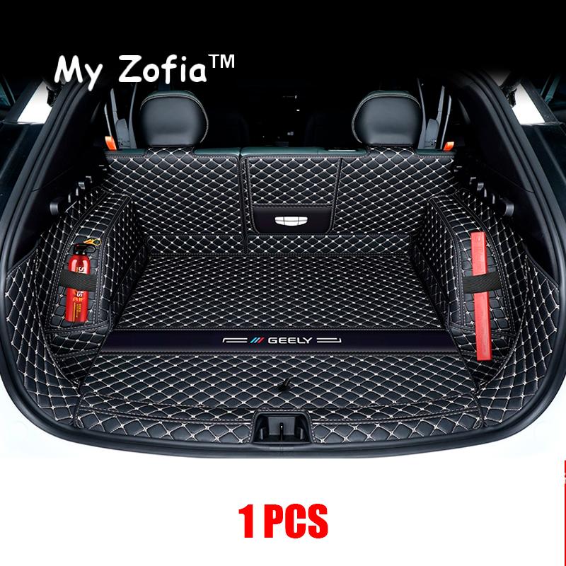 For Geely Cityray 2024 2025 boyue Car Leather Trunk Mat Boot Durable Liner Waterproof Mud Protector Cargo Carpet Accessories