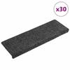 VidaXL Self-adhesive Stair Treads, 30 Pieces, 65 X 21 X 4 Cm, Grey, Rectangular Edge 3365692