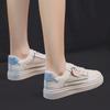 Женские белые туфли, новые летние сетчатые туфли, женские дышащие универсальные туфли с толстой подошвой, увеличенные удобные туфли для доски Tide