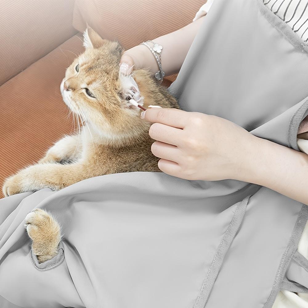 Портативная сумка-переноска для домашних животных, устойчивая к царапинам, удобная сумка-переноска для кошек на вылазках - помощник для легкой стрижки когтей и чистки ушей