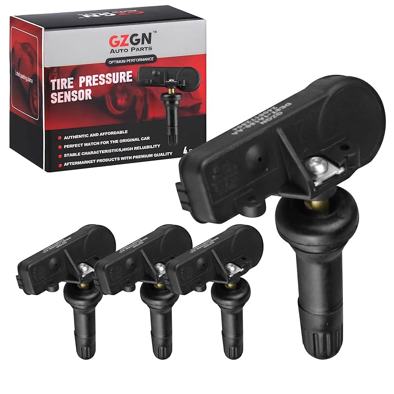 Датчик TPMS, совместимый с Chrysler Dodge Jeep Ram Fiat - 4 шт., предварительно запрограммированный, 433 МГц, датчик контроля давления в шинах для 300 Durango Challenger