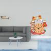 Миниатюрный деревянный диван-кровать и часы DIY Аксессуары для декора детской комнаты Бесшумное подвешивание