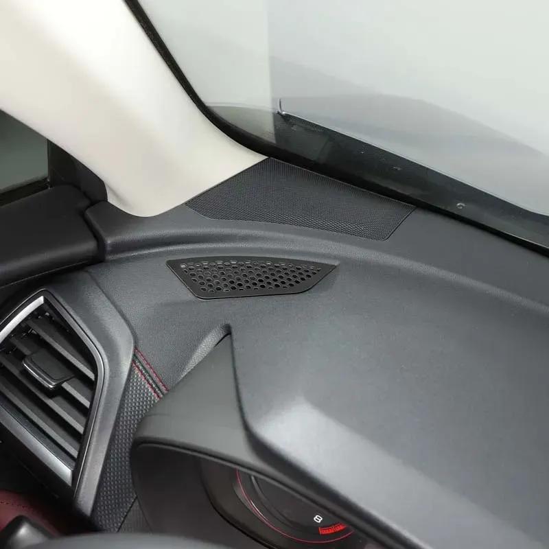 For Subaru Forester 2019-2024 Dustproof mesh accessories on both sides of the instrument panel Stainless steel Black 2pcs