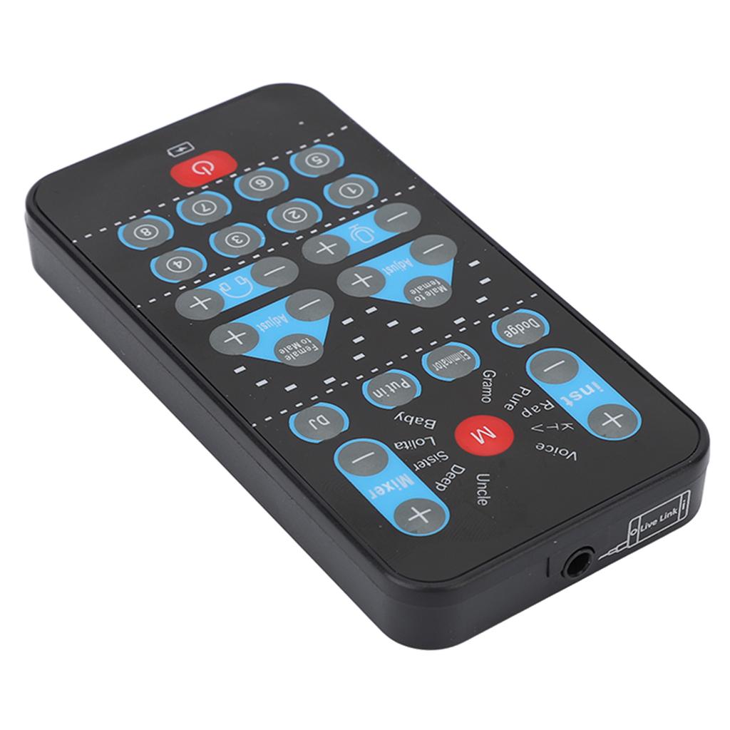 Мини-изменение голоса, 8 звуковых эффектов, поддержка нескольких языков, украшение, портативная звуковая карта для