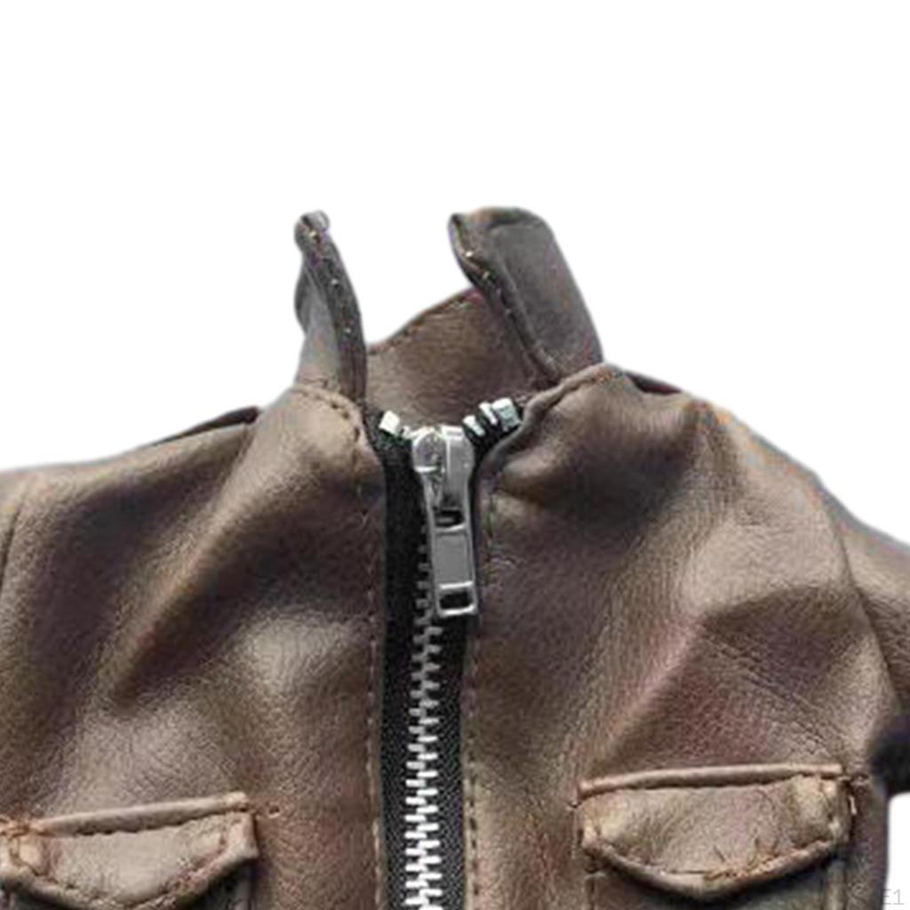 1/6 Male Figure Jacket Doll Clothing Miniature Cosplay Decor 12 Inch Coat PU