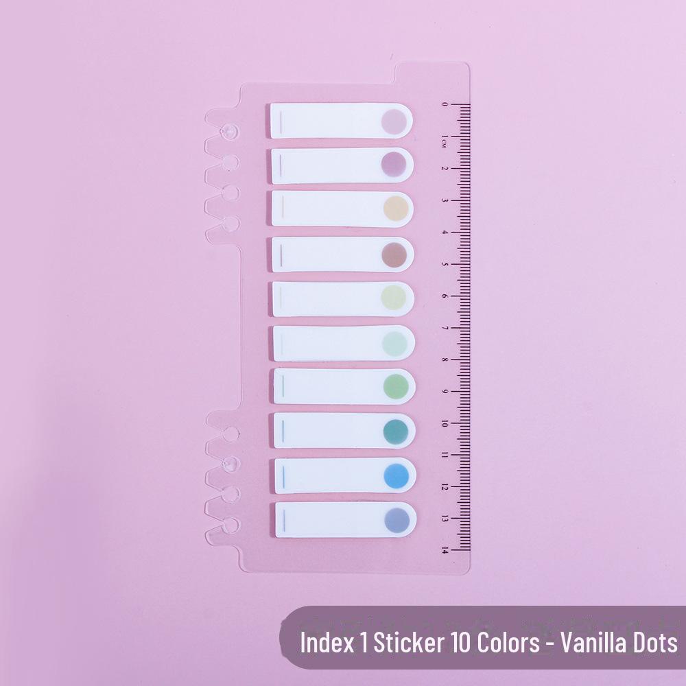 Прозрачные наклейки Morandi PET Index - Серия Vanilla Autumn, самоклеящиеся заметки и маркеры для записей