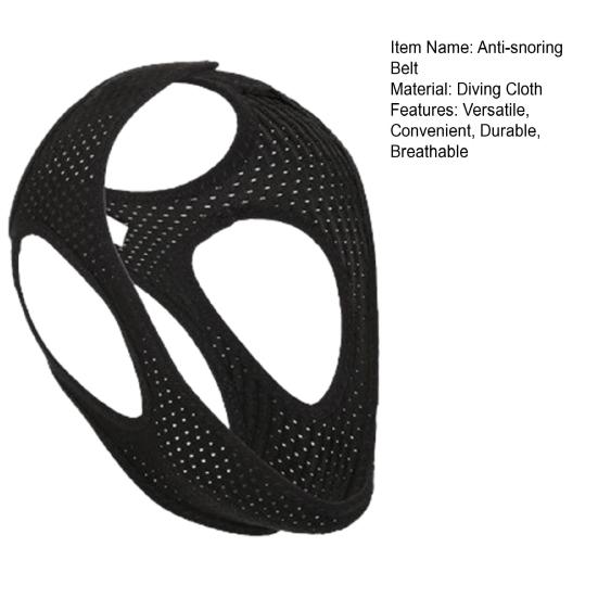 Пояс против храпа Эффективное уменьшение храпа Подбородочный ремень Дышащий ремень против храпа для мужчин и женщин