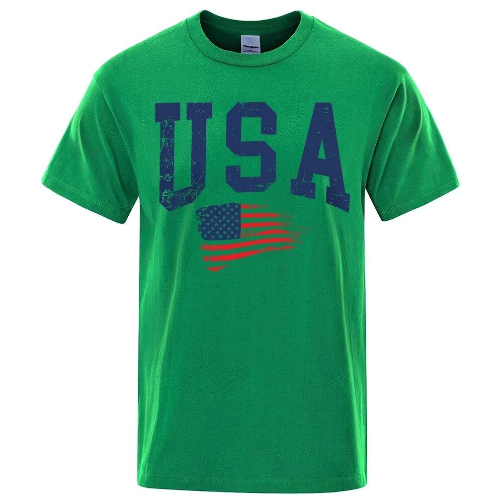 Летняя женская футболка унисекс с коротким рукавом, футболка с буквенным принтом США в стиле хип-хоп, футболки с круглым вырезом, топы, одежда, футболка из 100% хлопка