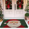 Christmas Door Mat Red Santa Claus Outdoor and Indoor Gingerbread Man Carpet  New Year  Merry Christmas Home Decor Foot Mat