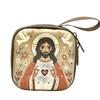 Rosary Prayer Bag Zipper Rosary Pouches Religious Jewelry Storage Box for Prayer Bead Earrings Portable Headphone Bag