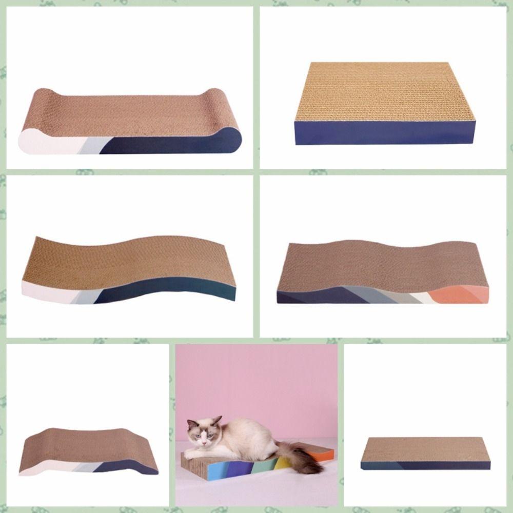 Corrugated Paper Cat Scratcher Cardboard Anti-scratch Cat Scratching Board Cat Claw Grinder Cardboard Wear-resistant No Slag