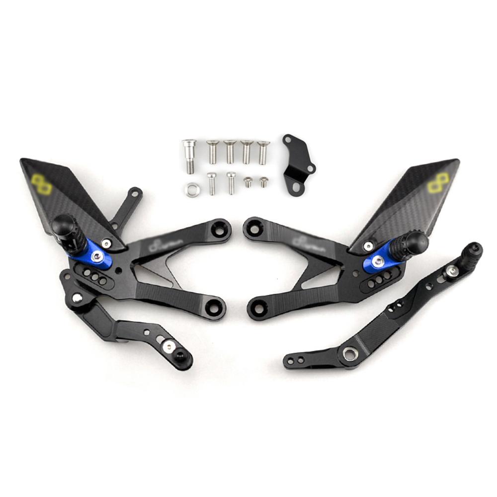 FOOTBOARDS For YAMAHA YZF-R1 2015-2024 Rear Sets Heighten Pedal Adjustable Rearsets FootPegs Shift Lever Brake Kit