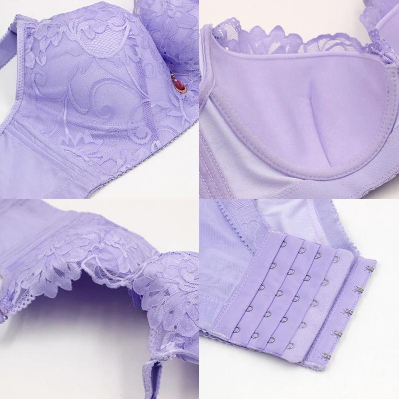 36-46 кружевные сексуальные бюстгальтеры женские большие размеры нижнее белье бесшовный бюстгальтер без косточек топ на косточках пуш-ап бюстгальтер для большой груди чашка D