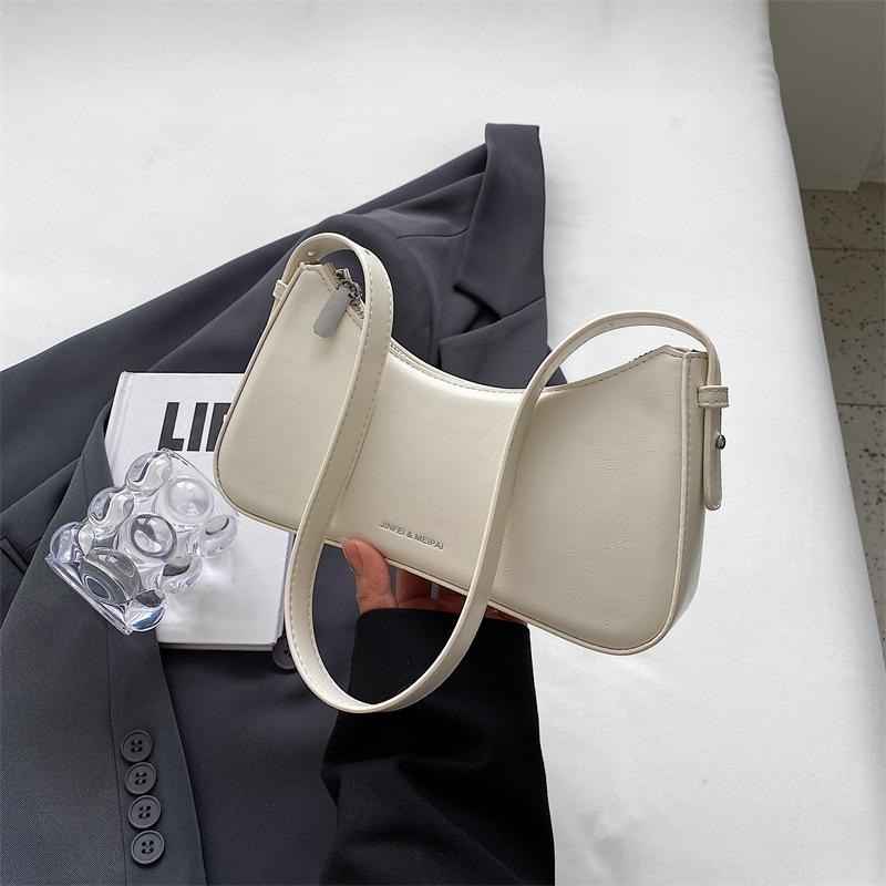 Французская красная сумка подмышкой для женщин, новые популярные универсальные сумки на одно плечо, роскошные дизайнерские простые сумки, тренд