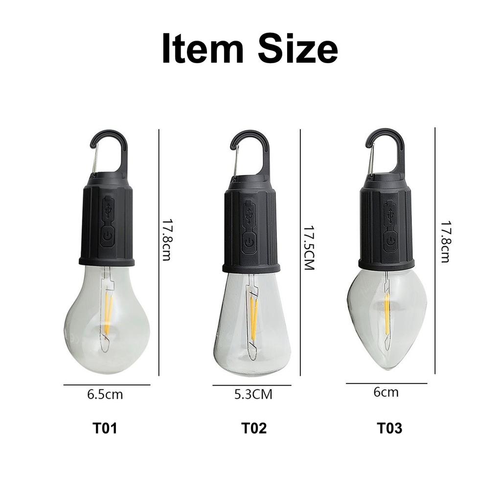 Rechargeable Portable Outdoor Ambient Light LED Multi-function Camping Light 3 Adjustable