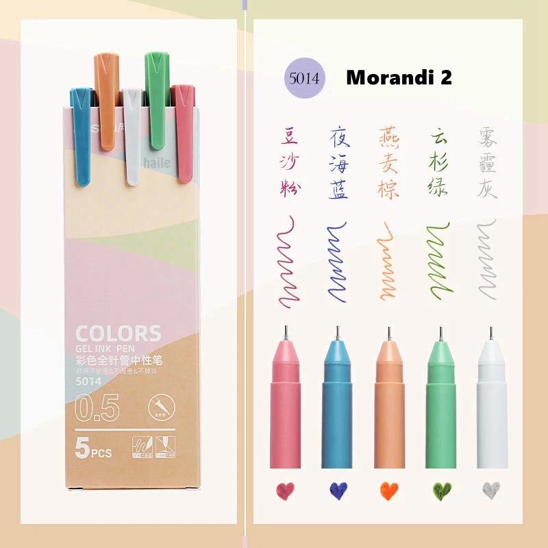 Xiaomi 5/10/30 colors Morandi /Macaron Gel Pens Set Vintage Pen 0.5mm Fine Ink,for Writing Hand Account,Drawing Markers Stationery