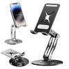 360 Degrees Rotatable Phone Stand Foldable Desktop Holder for Phone Multi-angle Phone Holder with Non-Slip Base