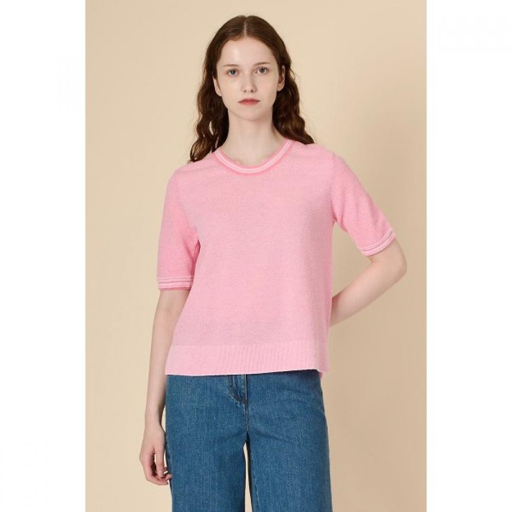 BCBG Женский топ из буклированной вязки с U-образным вырезом B3f7k401