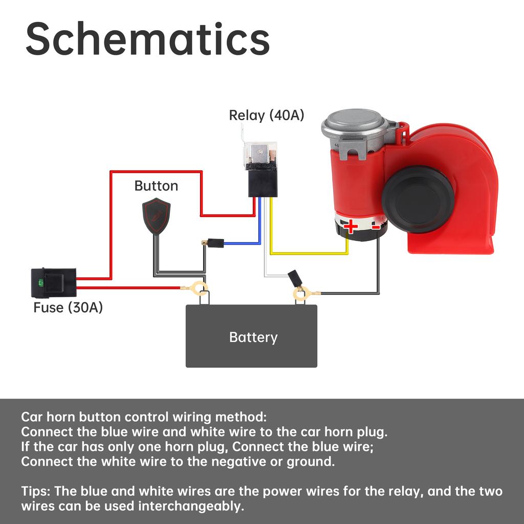 12V 150дБ Звук поезда Электрический воздушный гудок Громкий комплект с компрессором Жгут проводов Кнопка Красный для грузовика автомобиля мотоцикла