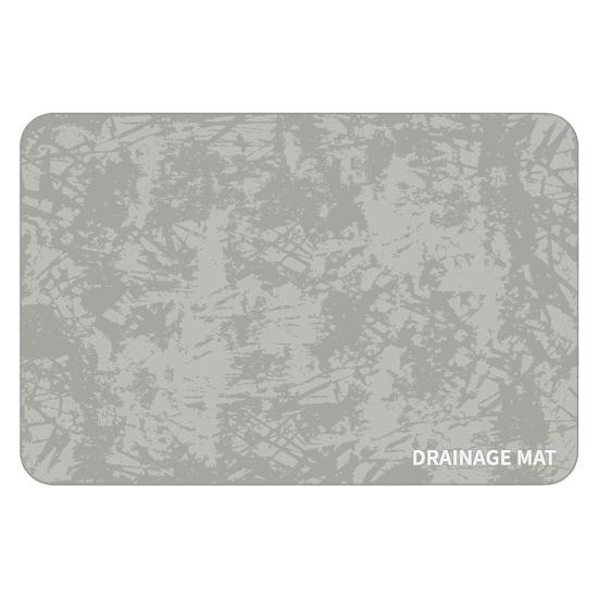 Коврик для сушки посуды для кухонной стойки. Нескользящий абсорбирующий коврик для слива. Экологичный термостойкий коврик для сушки посуды для раковин.