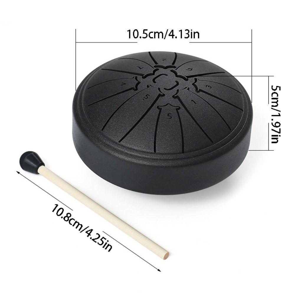 4 Inch 8 Notes Mini Hand Pan Drums Ethereal Sound Meditation Drum Steel Tongue Drum Set Beginner
