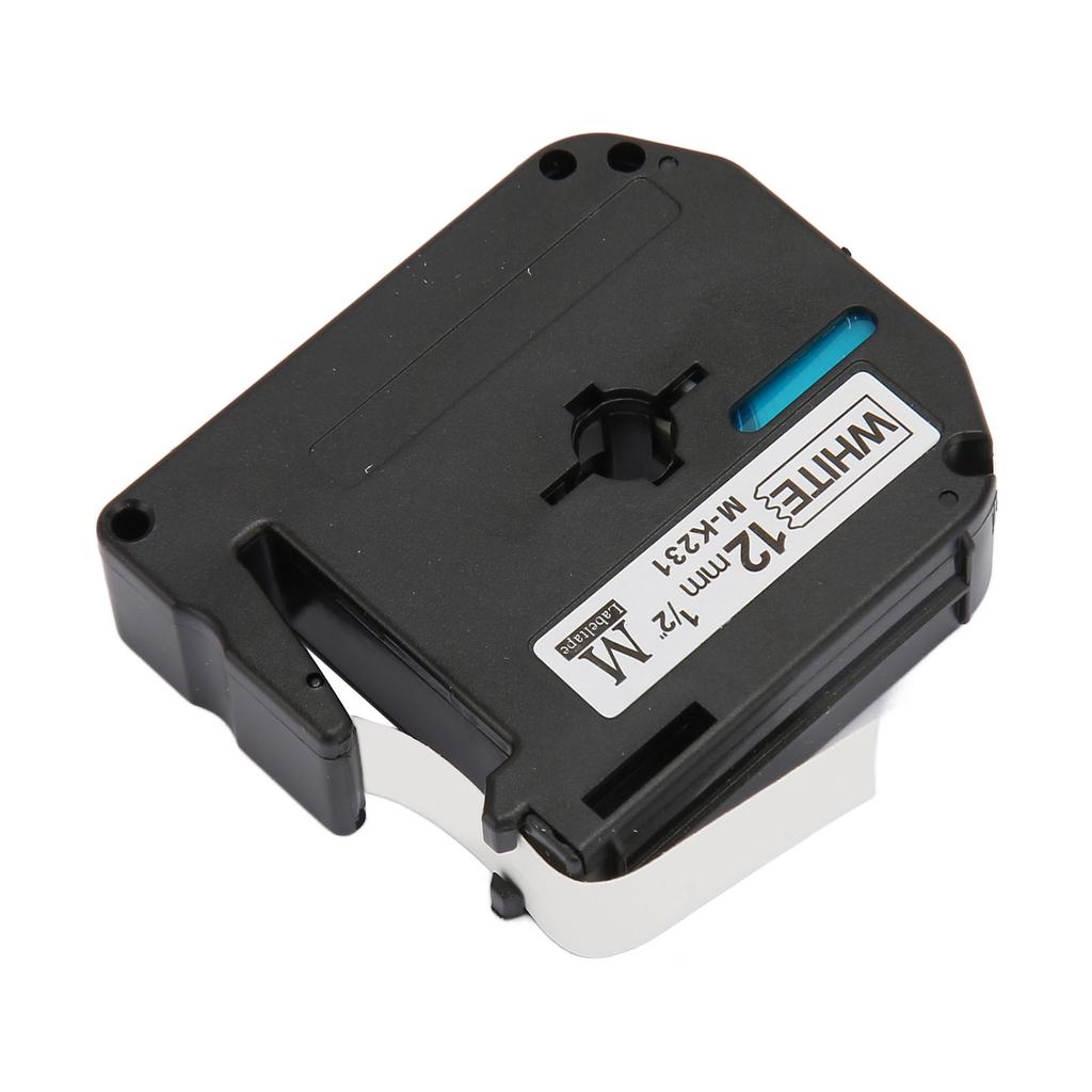 Label Tape Replacement Black On White 23ft Length Clear Printing Water Resistant Label Printer Tape