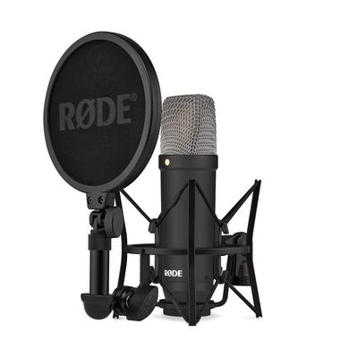 RODE Microphones NT1 Серия Signature Конденсаторный микрофон с большой диафрагмой Черный, (NT1SIGNATUREBLACK)