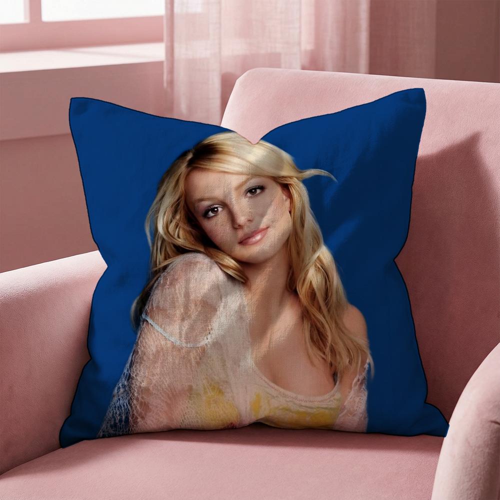 Чехол для подушки B-Britney Spears SINGER, Чехол для подушки для дома и автомобиля - Двусторонний, Мягкий и прочный для повседневного использования