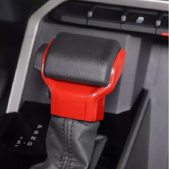Fit For Toyota 4Runner 2025+ Gear Shift Knob Head Decor Cover Trim Red ABS 3PCS