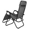 Springos® Chaise Longue de Jardin Pliable avec Appuie-tête et Table d’Appoint – Fauteuil Relaxation Inclinable 'Zero Gravity'