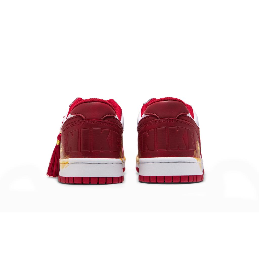 Nike Кеды для скейтбординга мужские низкие Белые Красные Золотые 355152-150(Team1326-SBOX)