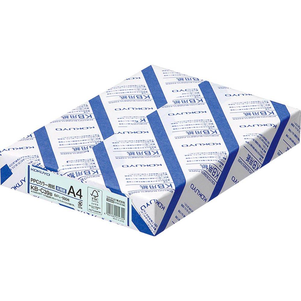 KOKUYO PPC Color Paper (common Paper) (FSC Certified) A4 500 Sheets Blue KB-C39B