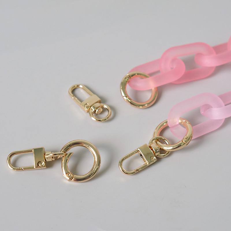 Новая модная женская сумка, аксессуар, съемные детали, сменная цепочка, милый матовый ремешок, женская акриловая цепочка на плечо с ручкой