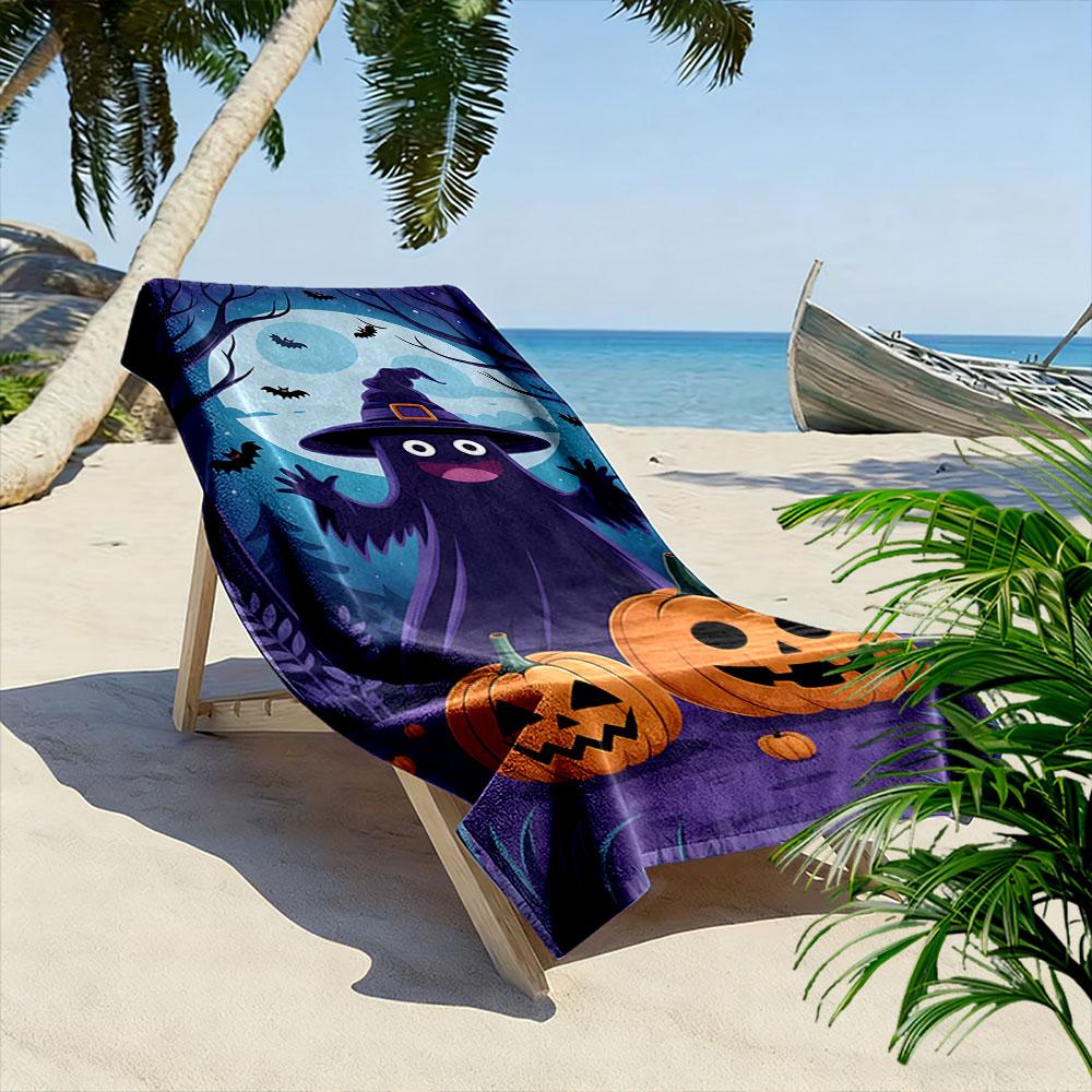 Spooky forest enchantment Print beach towel, quick drying, suitable for travel, outdoor sports, jogging, the beach and swimming, gift