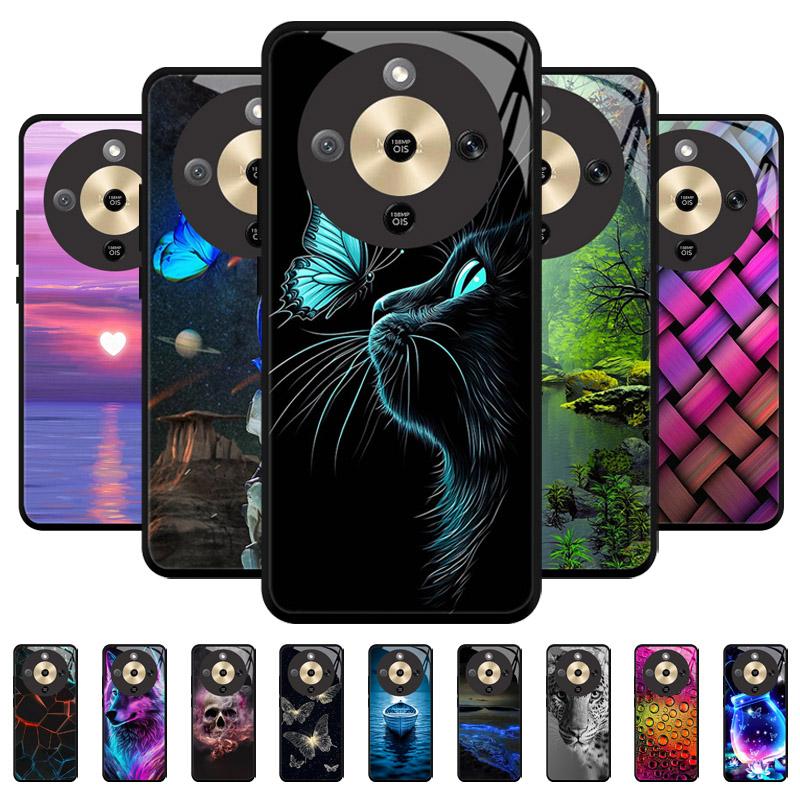 Для Honor X9d HonorX9d Чехол MTN-NX1 Роскошный Расписной Чехол Закаленное Стекло Корпус Телефона Для Honor X 9 D Fundas Coque Защита Камеры