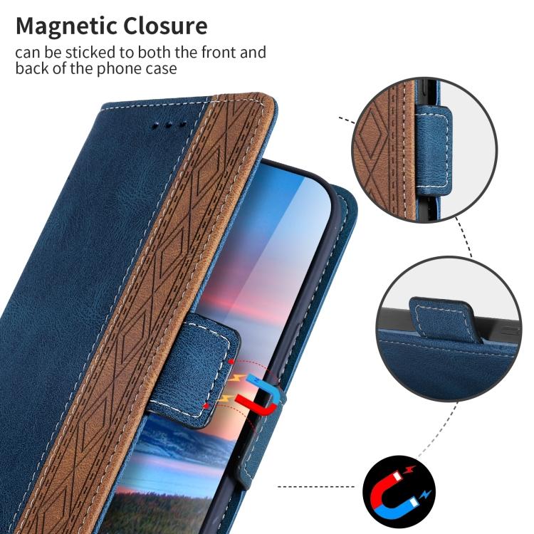 Для Huawei Y7 2019 Кожаный чехол для телефона с боковым магнитом и RFID, со швами