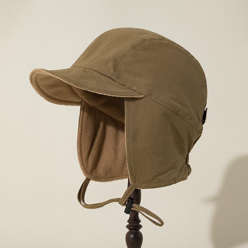 Зимняя шапка с ушами, шапка-ушанка, защита ушей, бархатная шапка-пилот, шапка Лэй Фэн, шапка-боне, для занятий спортом на открытом воздухе