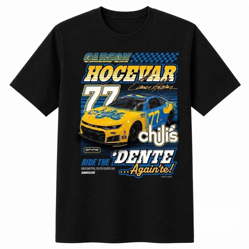 Футболка Carson Hocevar Chili's Throwback 2026 Репринт S-4XL