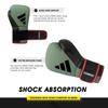 Перчатки для бокса adidas Combat 50 ADIC50TG перчатки для бокса adidas перчатки для спарринга кикбоксинга Orbit FLX3.0 // (14 унций, зеленый)