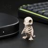 Halloween Party Table Decorations 3D Printed Gothic Vulture Skeleton Figurine,Spooky Bird Skull Statue, Mini Dark Style Window Decor Micro Landscape