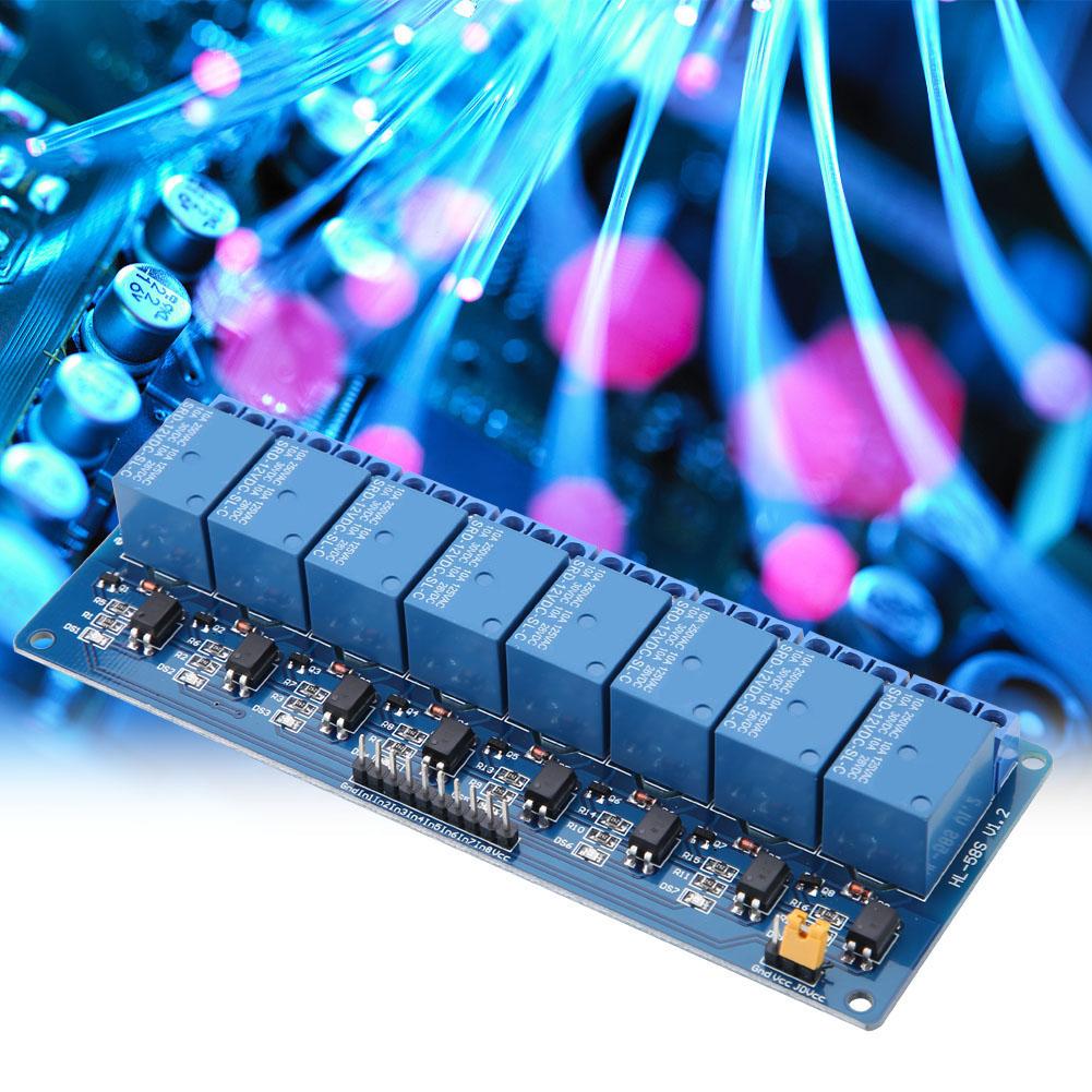 8-канальный модуль реле с низким уровнем триггера с оптопарой 12 В