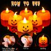 Halloween Pumpkin Candle Lights Led Electronic Candle Lights Party Supplies Ornaments Night Lights Halloween Decorations